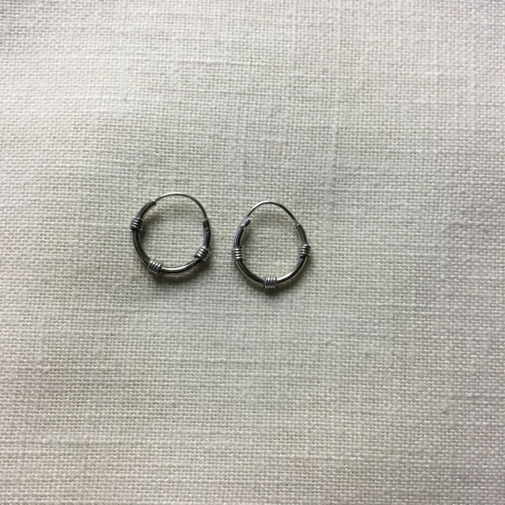 New Sterling Silver Hoops